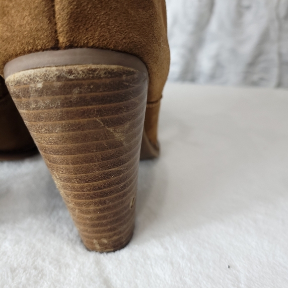 Zodiac Pandell USA brown  suede ankle buckle slouch boot size 8.5 - Picture 8 of 16